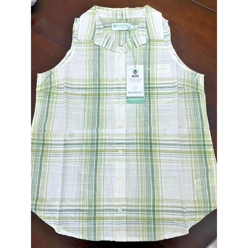 Aventura Organic Women's Greenwood Tank | Dill | Medium | NWT | MSRP $59